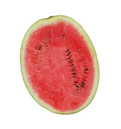 Photo of Half of fresh juicy watermelon isolated on white