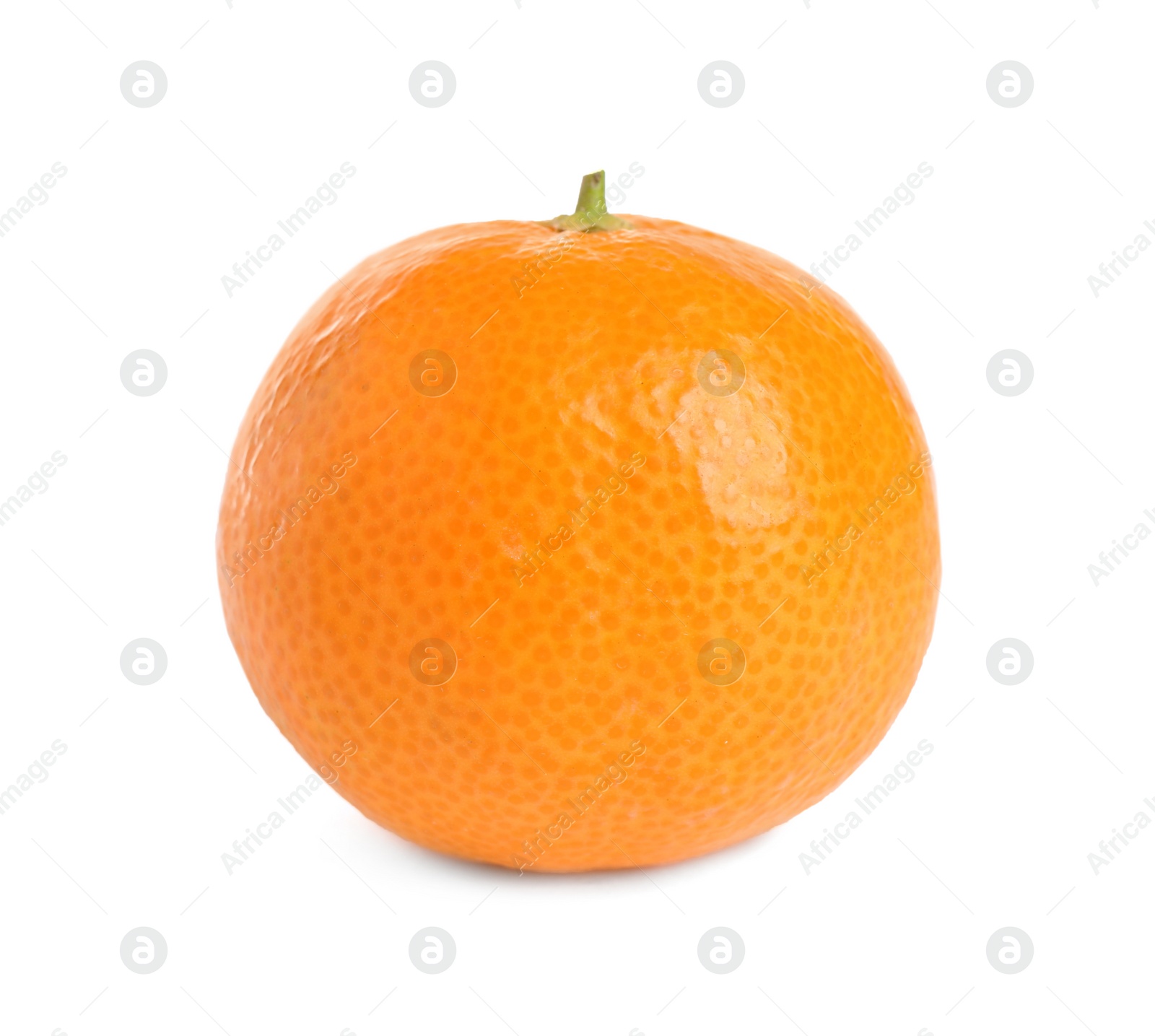 Photo of Fresh ripe juicy tangerine isolated on white