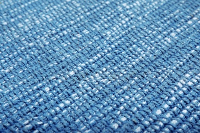 Photo of Color woven carpet texture as background, closeup