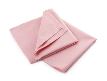 Photo of Fabric napkins for table setting on white background