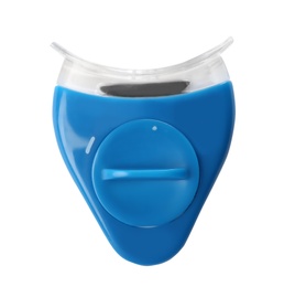 Tooth whitening device on white background. Dental care