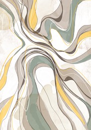 Illustration of Beautiful image of abstract shapes with marble pattern