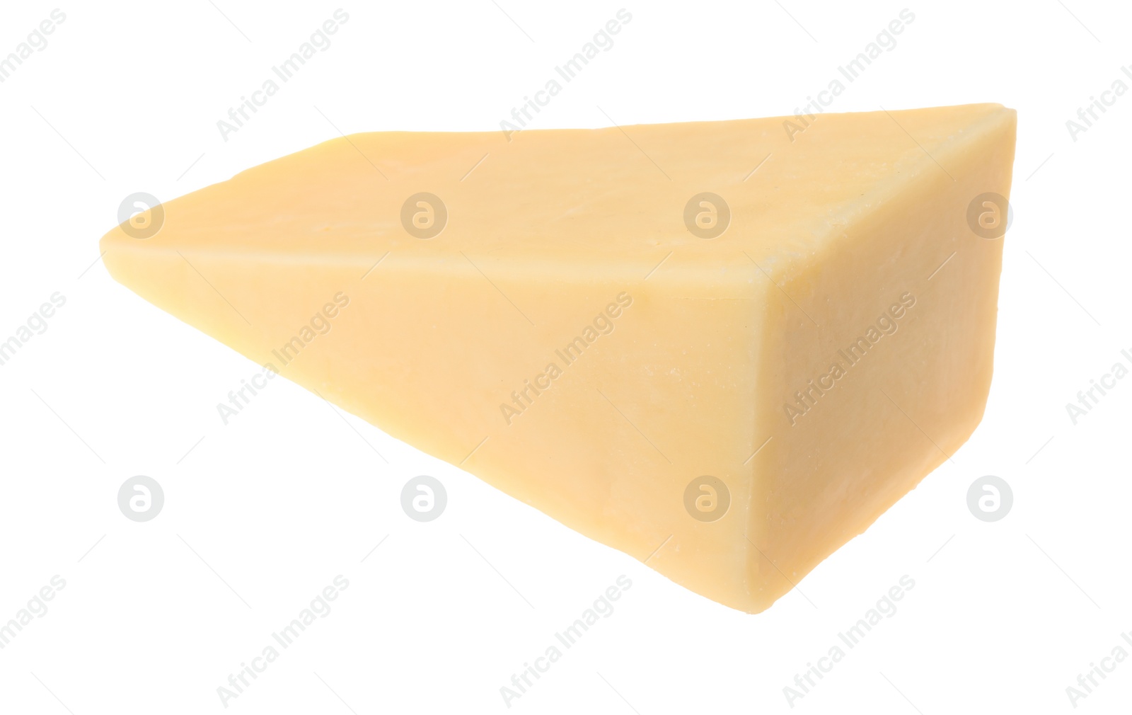 Photo of Piece of tasty cheese isolated on white