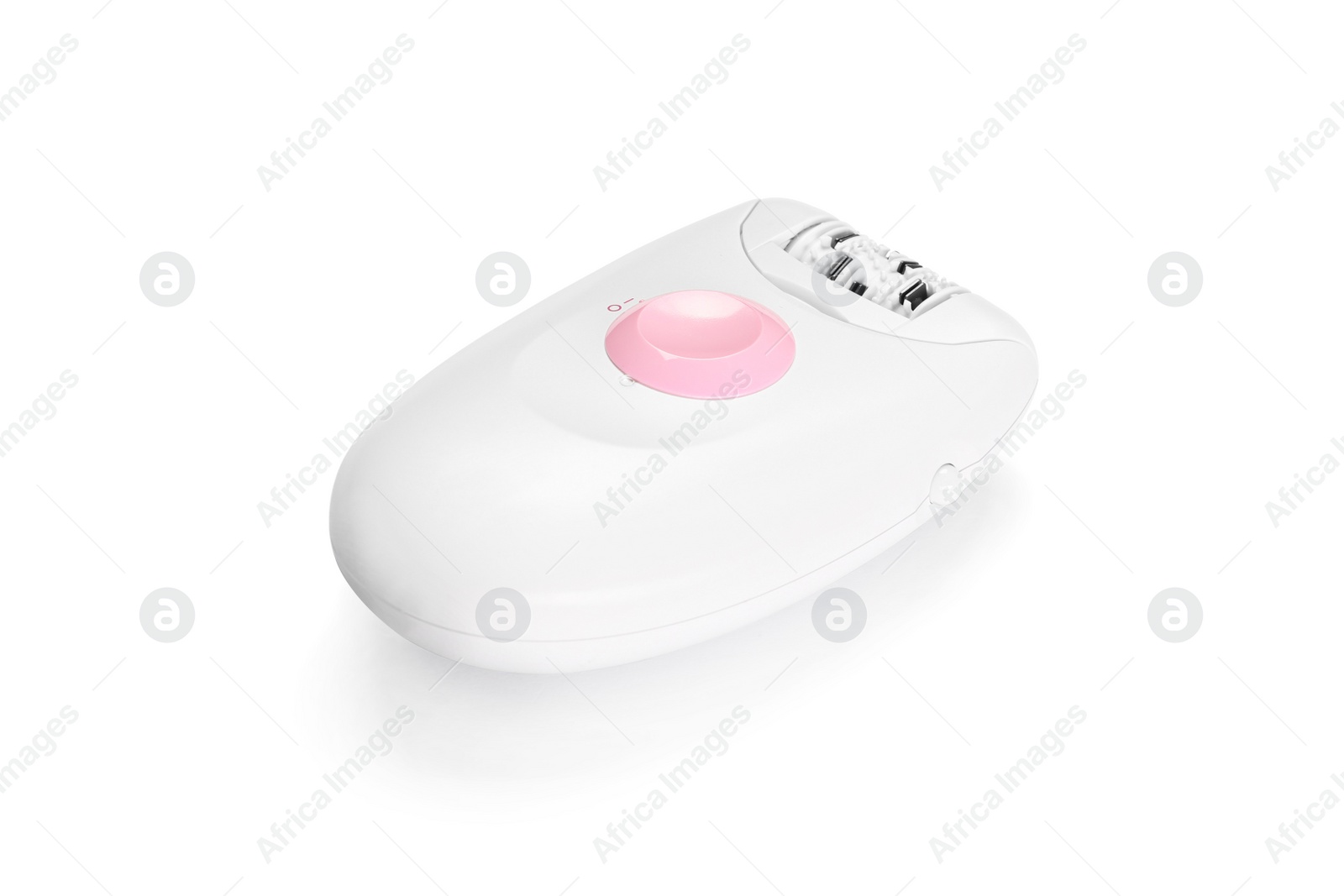 Photo of Modern epilator isolated on white. Hair removal