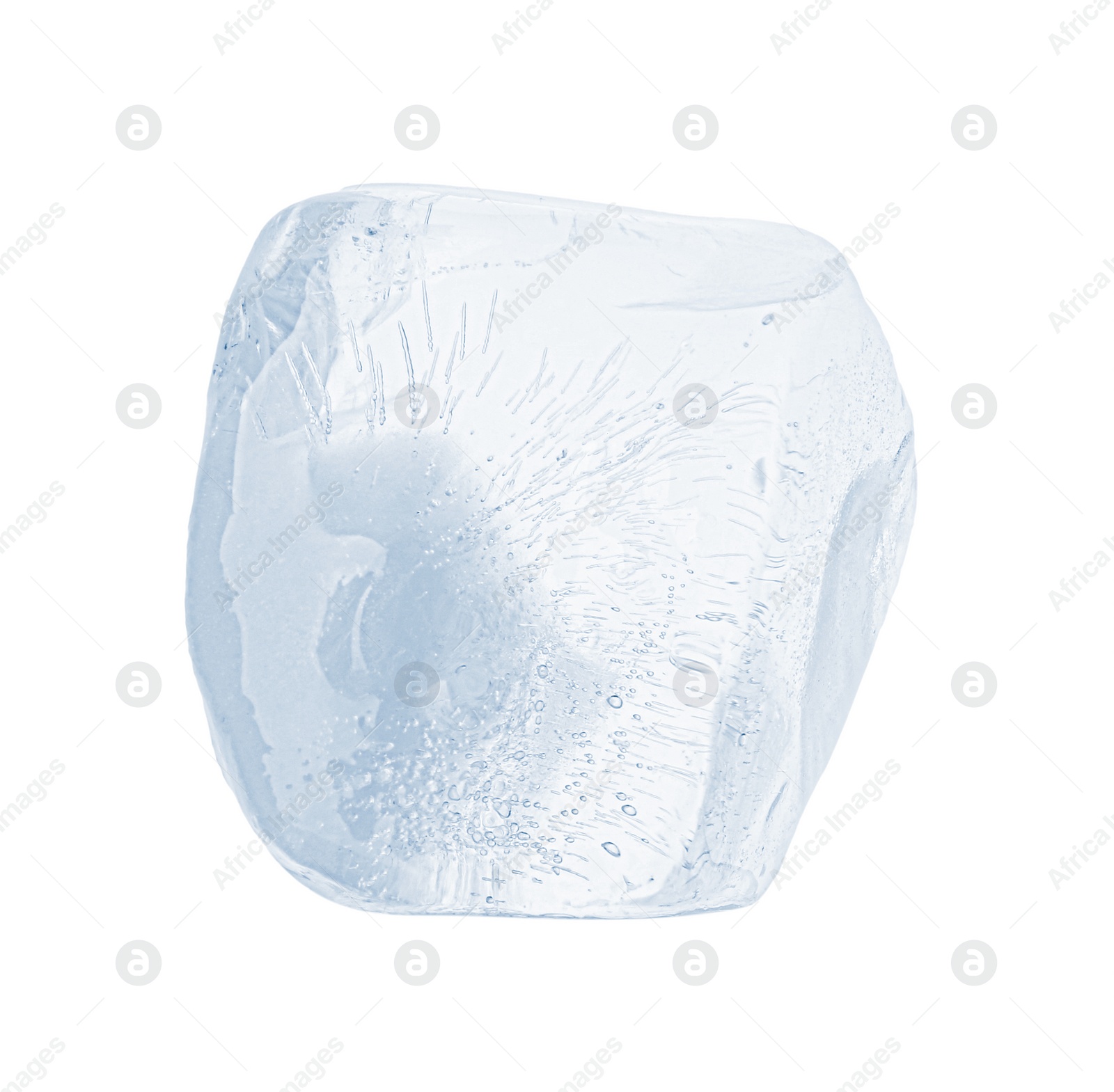 Photo of Piece of clear ice isolated on white