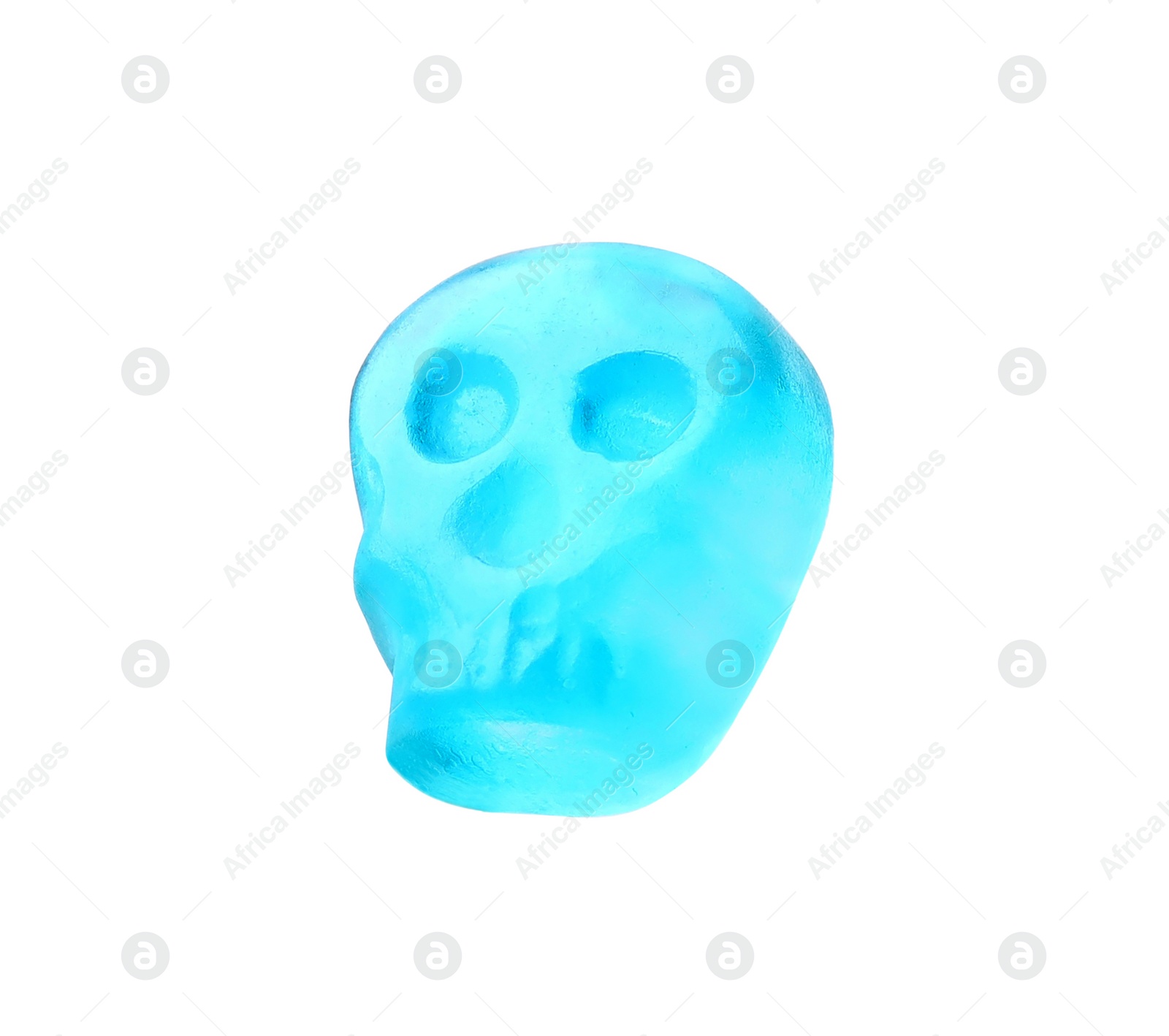 Photo of Delicious bright candy on white background. Halloween sweets