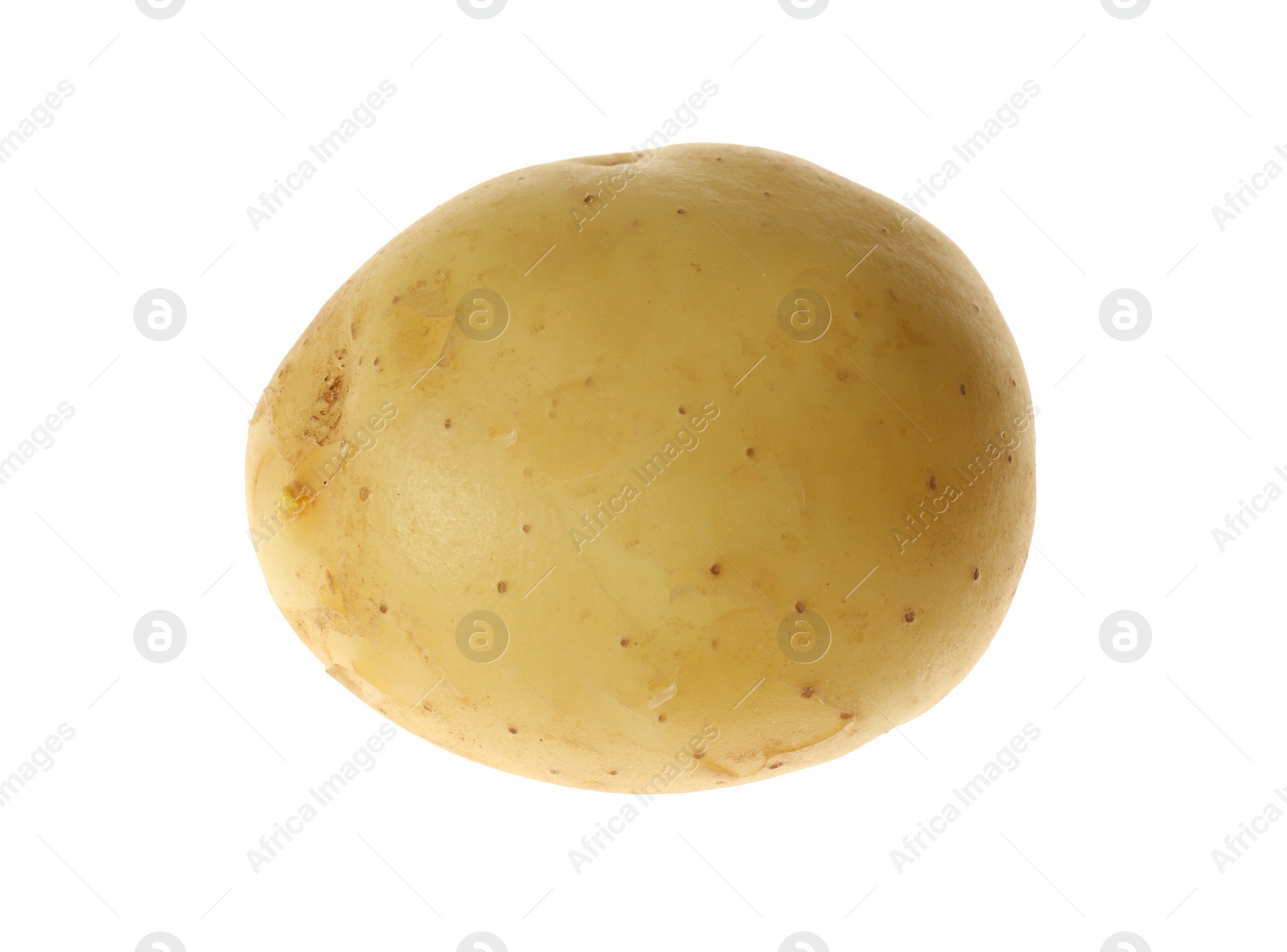 Photo of Fresh raw organic potato isolated on white