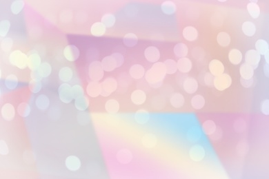 Beautiful abstract background with blurred lights, toned in unicorn colors