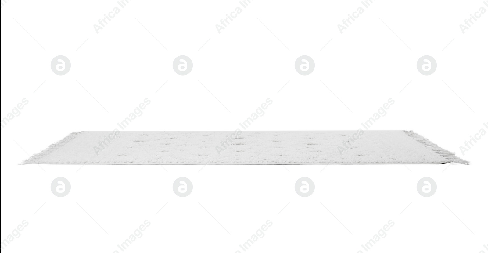 Photo of Soft light textured carpet isolated on white