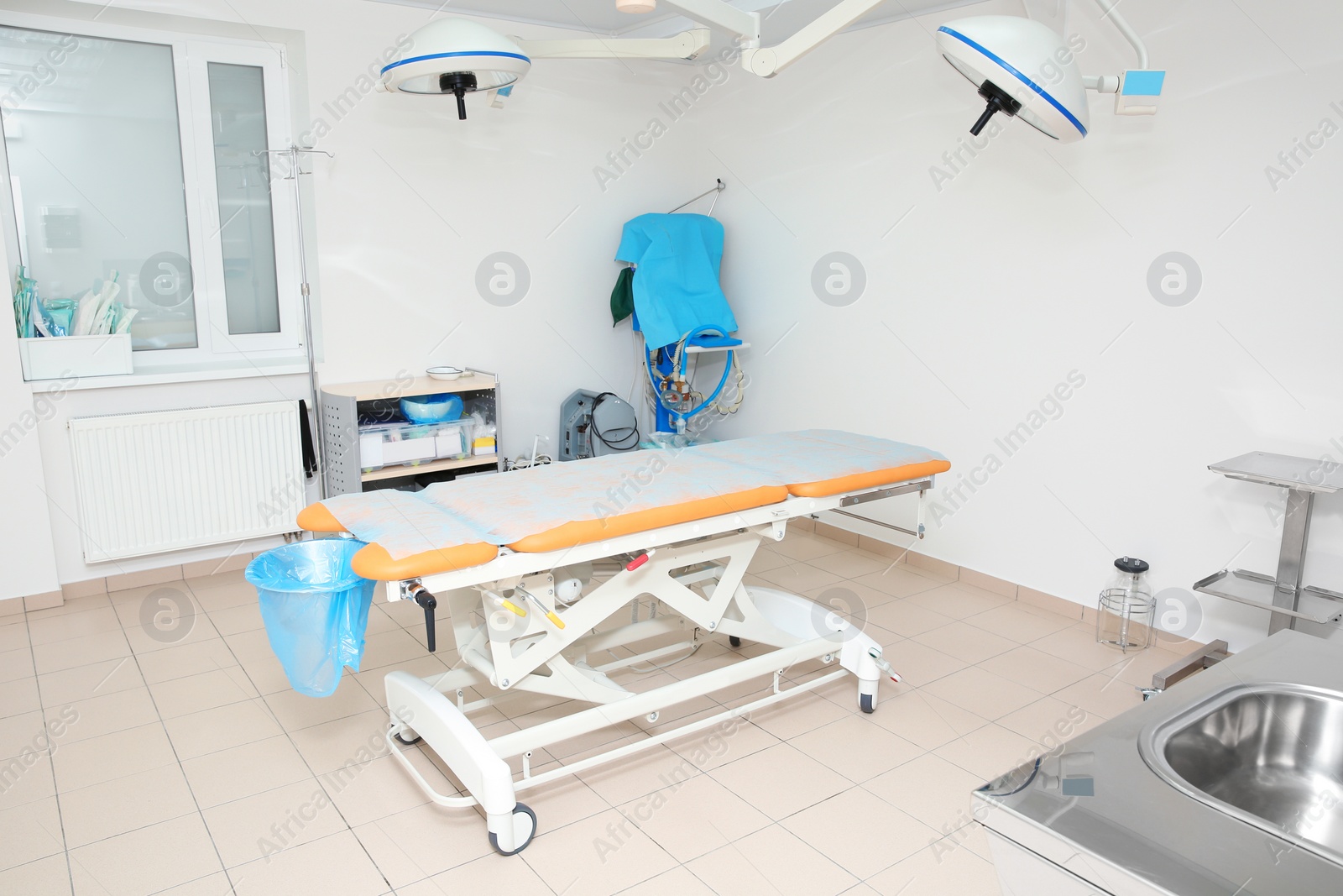 Photo of Interior of surgery room in modern clinic