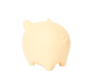 Piggy bank isolated on white. Saving money