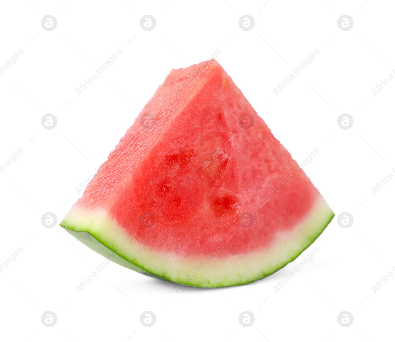 Photo of Piece of juicy ripe watermelon isolated on white