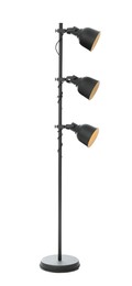 Modern floor lamp on white background. Idea for interior design