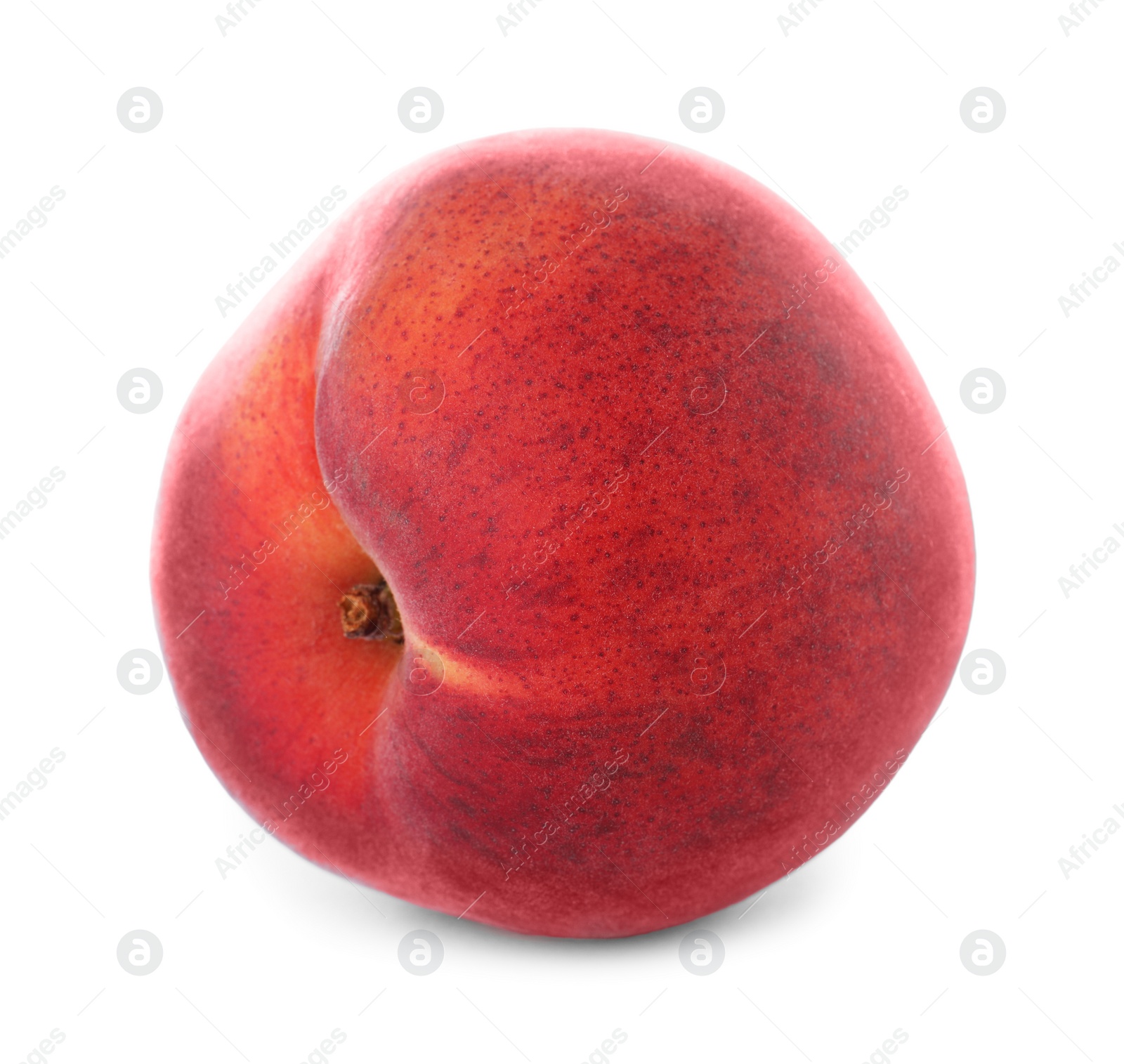 Photo of Delicious ripe sweet peach isolated on white