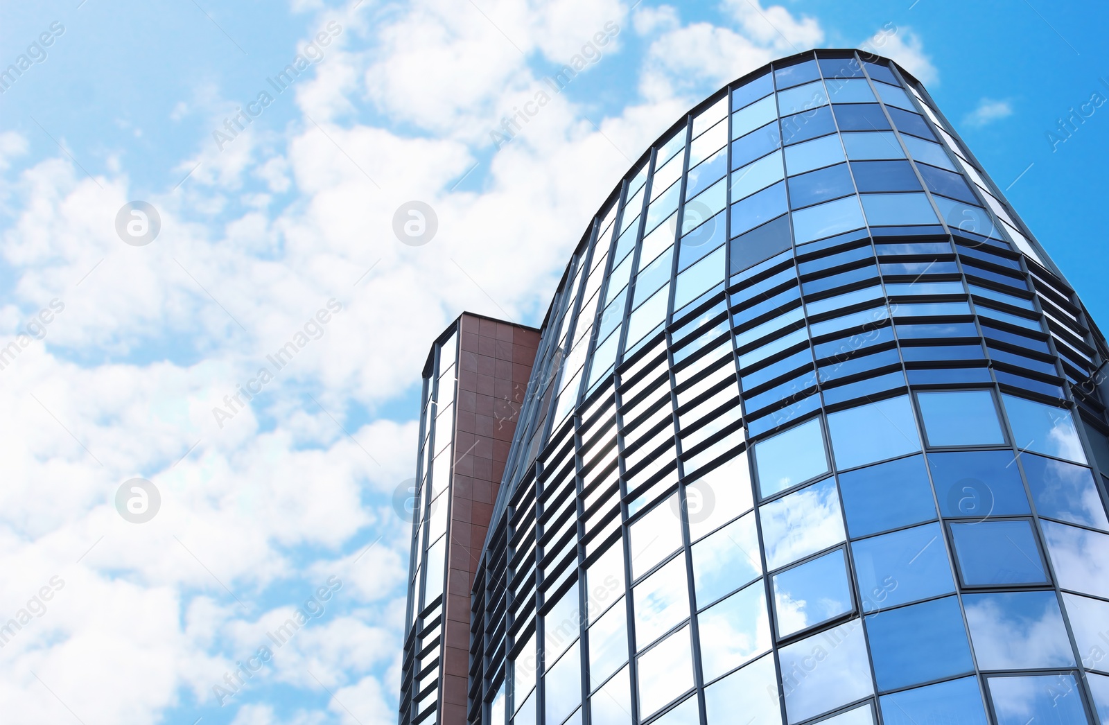 Photo of Modern skyscraper in business district of city