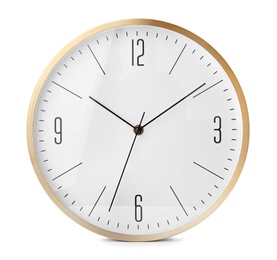 Big clock on white background. Time change concept