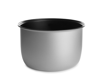 Photo of Modern multi cooker inner pot isolated on white