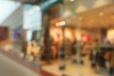 Photo of Blurred view of shopping mall interior. Bokeh effect