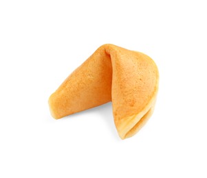 Photo of Tasty traditional fortune cookie isolated on white