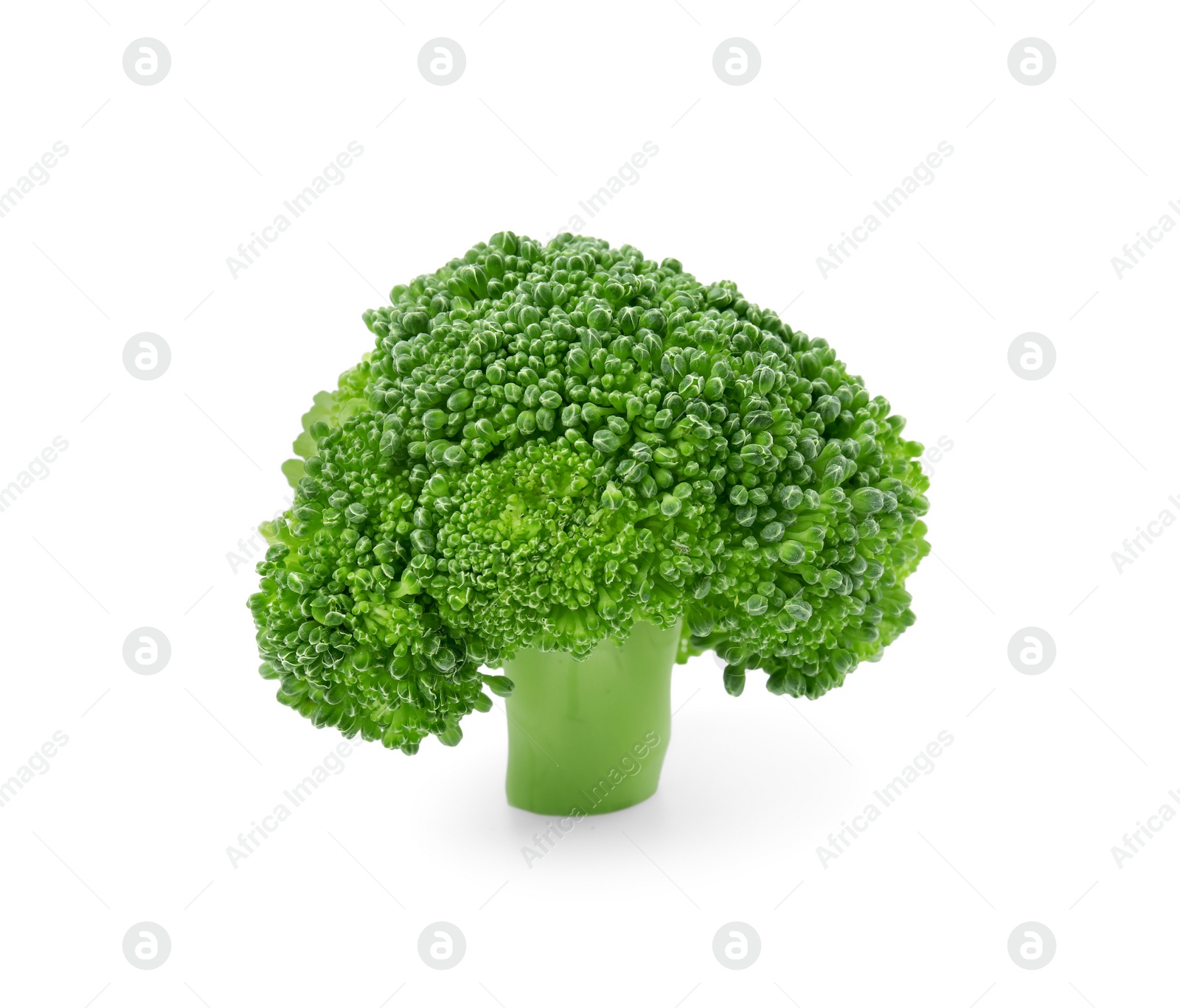 Photo of Fresh raw green broccoli isolated on white