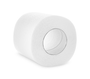 Roll of toilet paper isolated on white