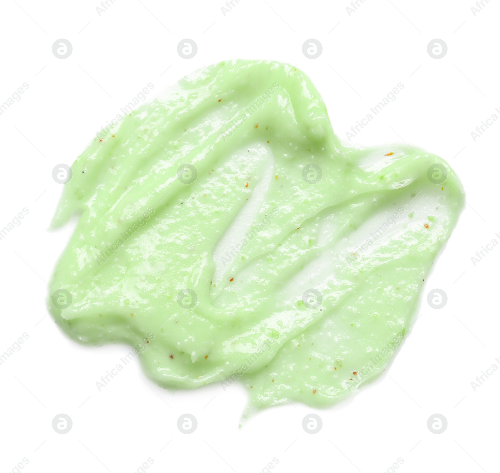 Photo of Sample of natural scrub on white background