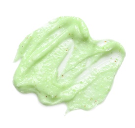 Sample of natural scrub on white background