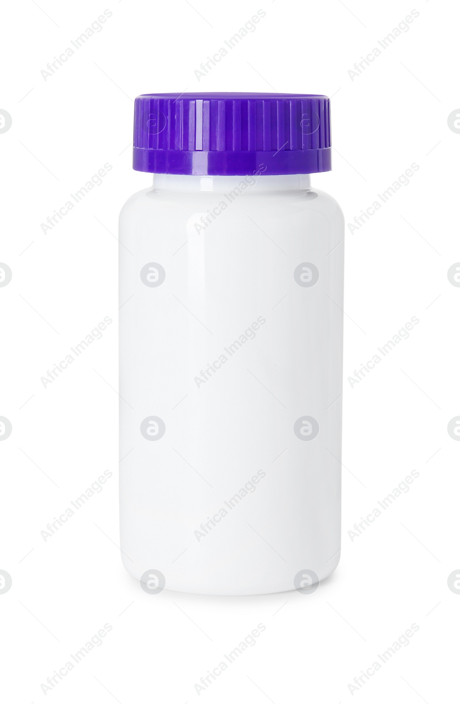 Photo of Bottle for vitamin pills isolated on white