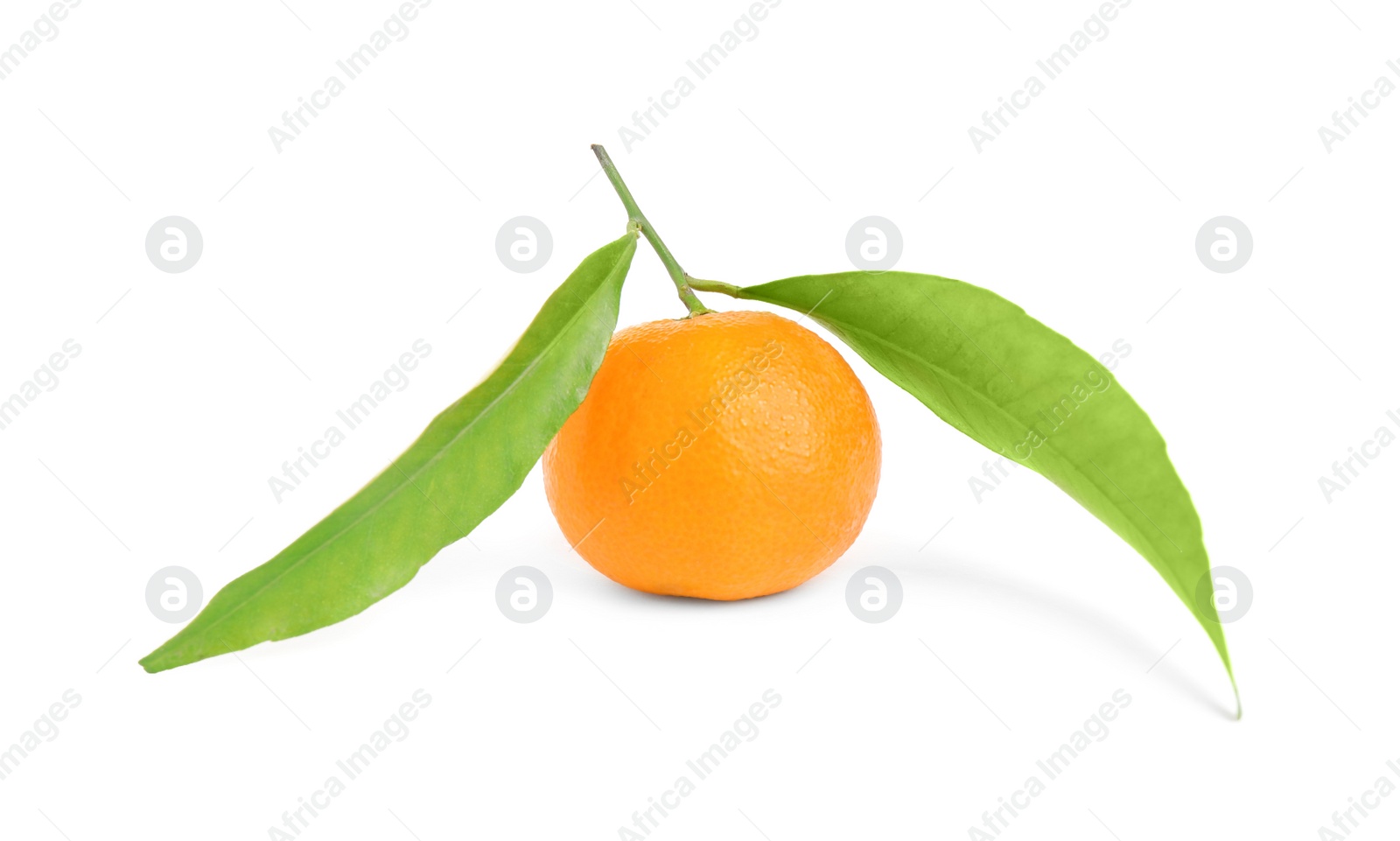 Photo of Fresh ripe juicy tangerine isolated on white