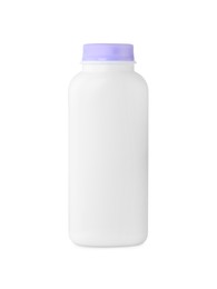 Blank bottle of baby powder isolated on white