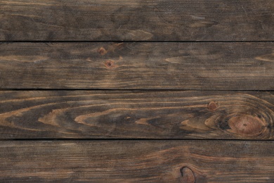 Texture of wooden surface as background, top view