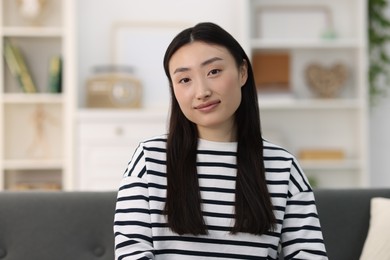 Photo of Portrait of beautiful confident businesswoman in office