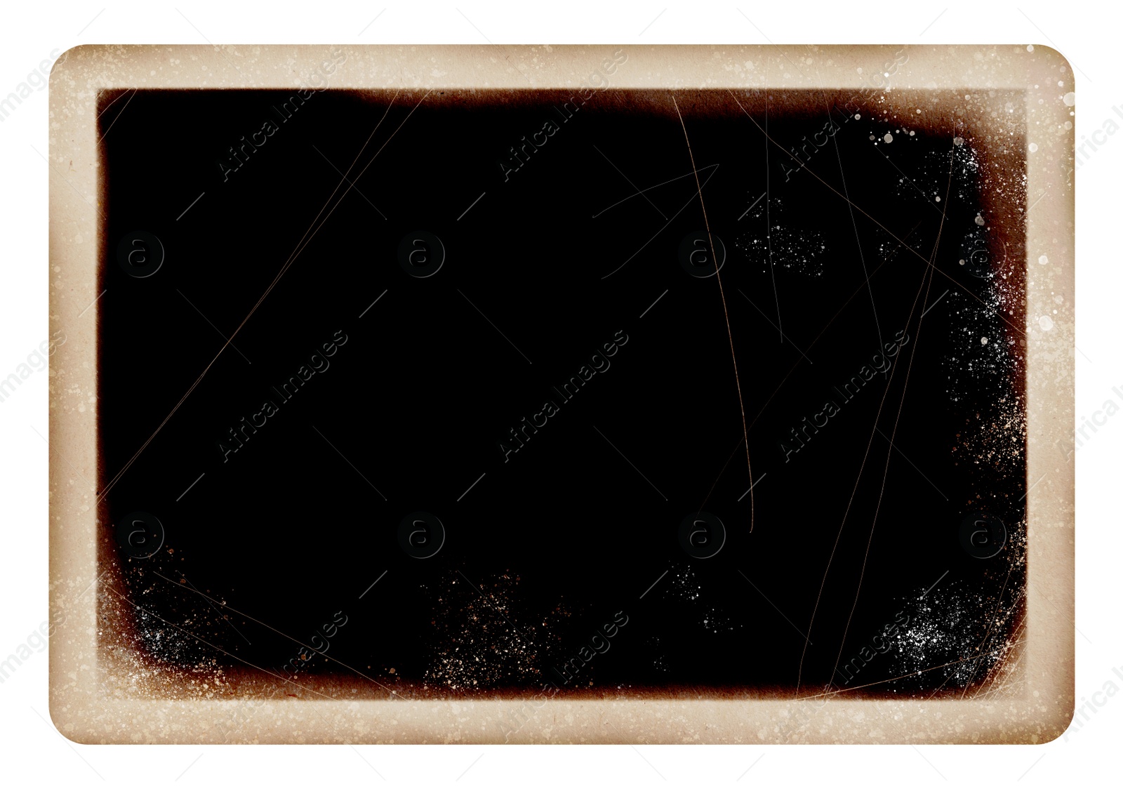 Image of Old paper photo with empty space. Mockup for design