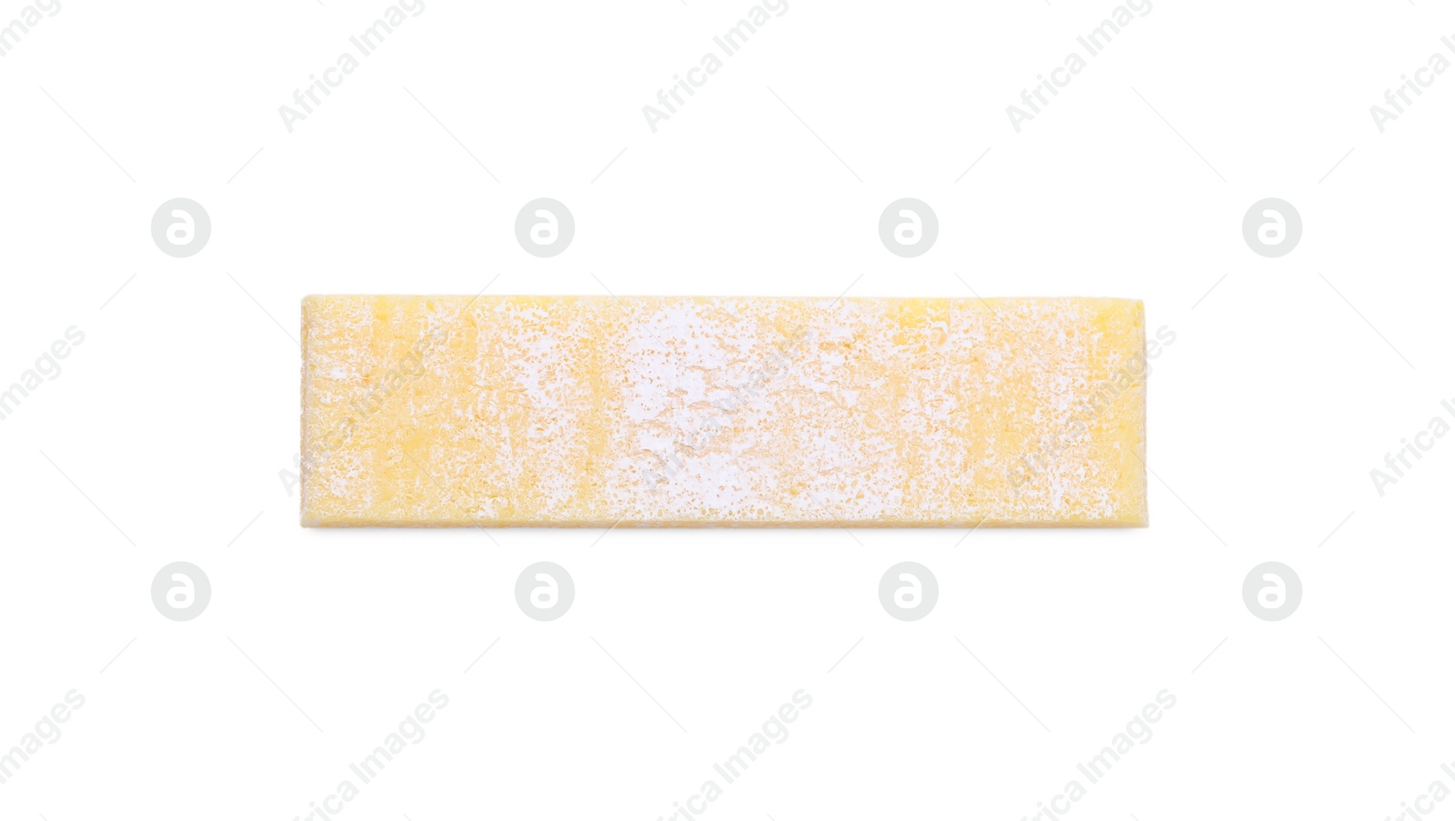 Photo of Stick of tasty chewing gum isolated on white, top view