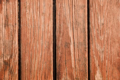 Photo of Texture of light brown wooden planks as background