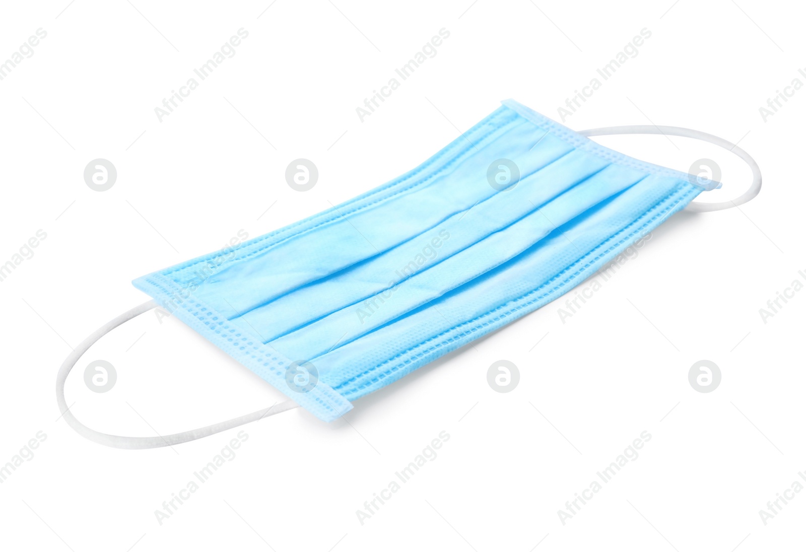 Photo of Medical protective mask on white background. Health care