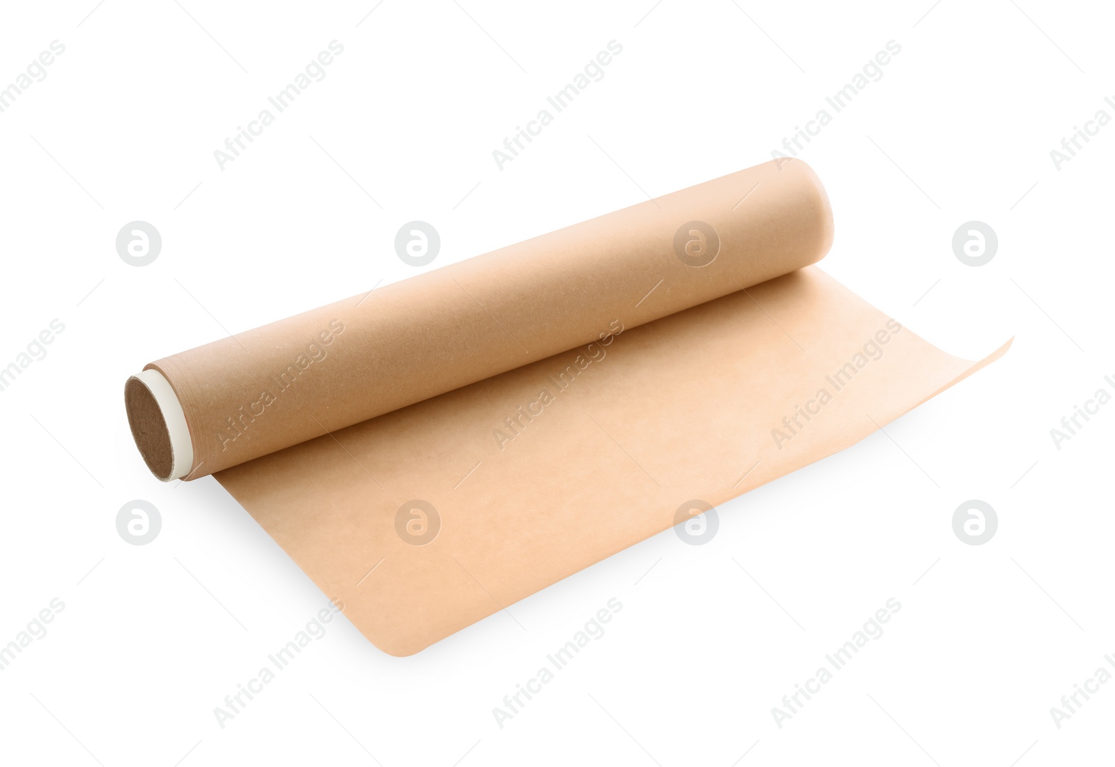 Photo of Roll of baking paper isolated on white