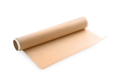 Photo of Roll of baking paper isolated on white