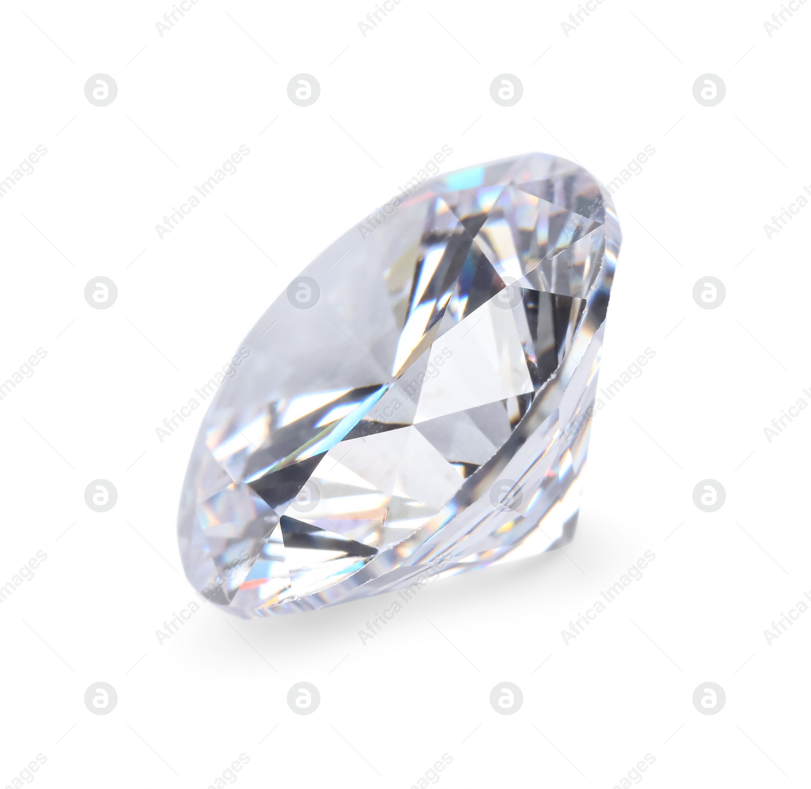 Photo of One beautiful shiny diamond isolated on white