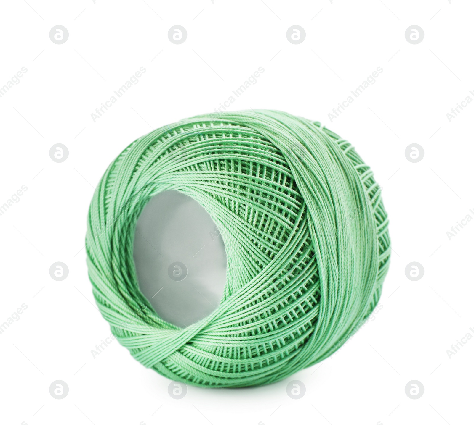 Photo of Color thread on white background