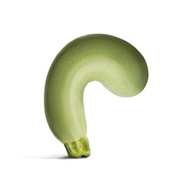 Image of Squash symbolizing male sexual organ on white background. Potency problem