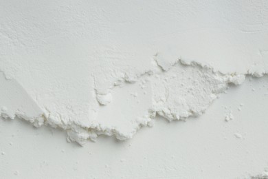 Photo of Rice loose face powder as background, top view