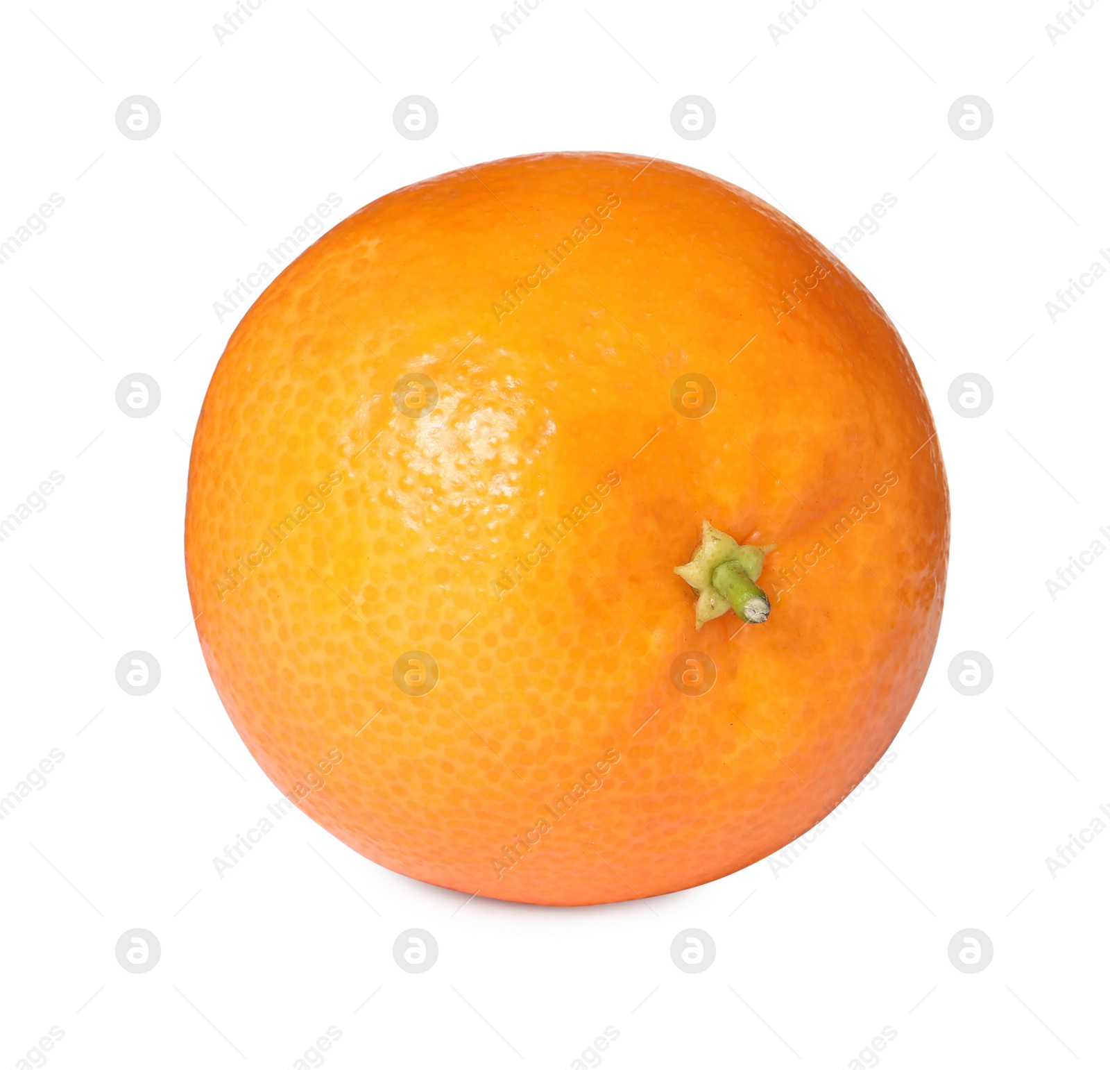 Photo of Fresh ripe juicy tangerine isolated on white