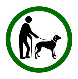 Illustration of Sign ALL PETS MUST BE ON A LEASH on white background. Illustration