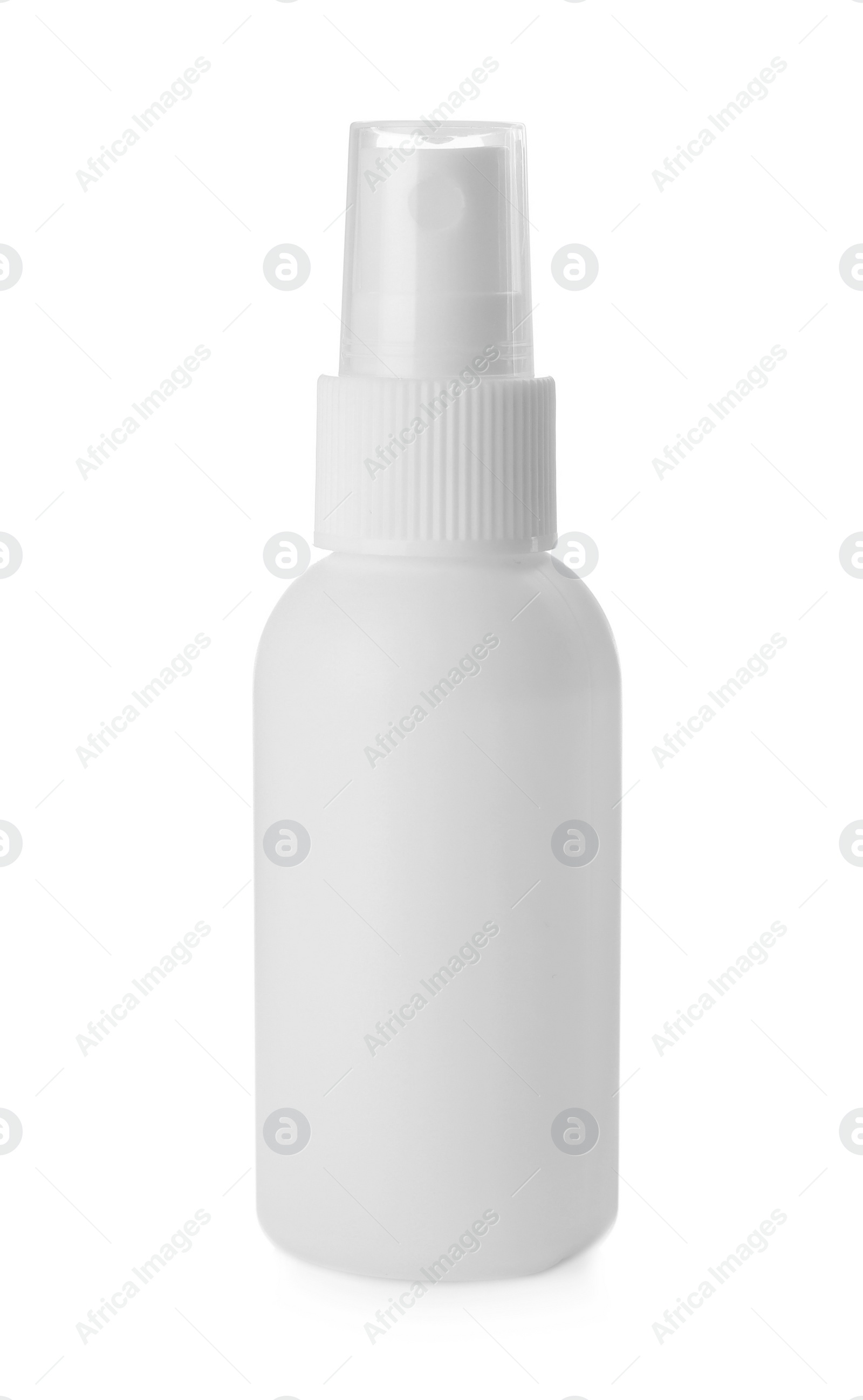 Photo of Spray bottle with antiseptic isolated on white