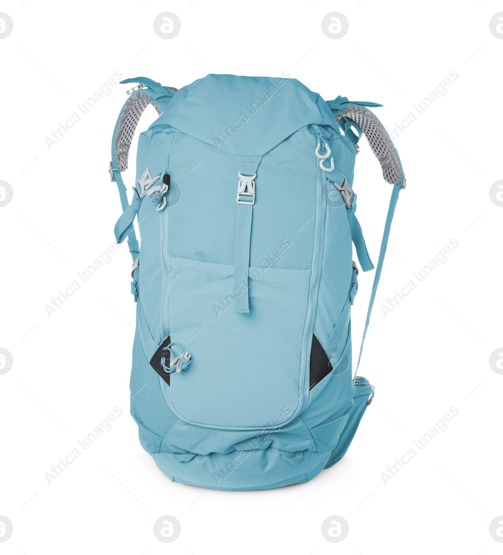 Image of Hiking backpack isolated on white. Camping tourism