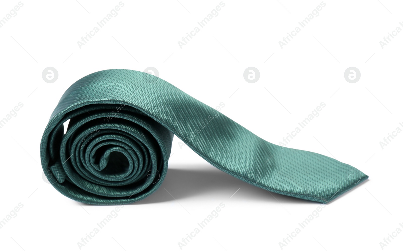 Photo of Stylish color male necktie isolated on white