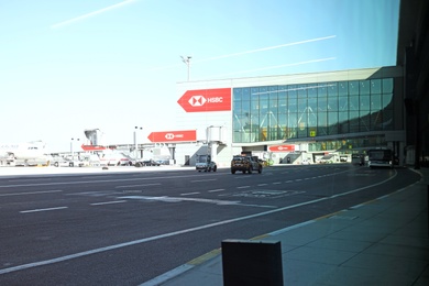 Photo of ISTANBUL, TURKEY - AUGUST 13, 2019: New airport terminal on sunny day, view from outdoors