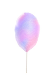 Image of Multicolor sweet cotton candy on white background