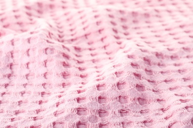 Texture of textile table napkin, closeup view